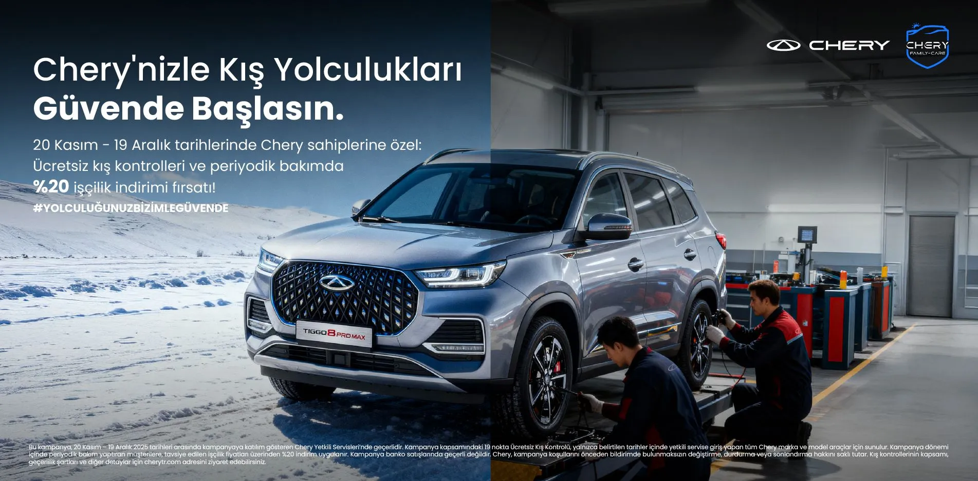 Chery Tanoto'da Kışa Hazırlık Kampanyası | %20 Servis İndirimi